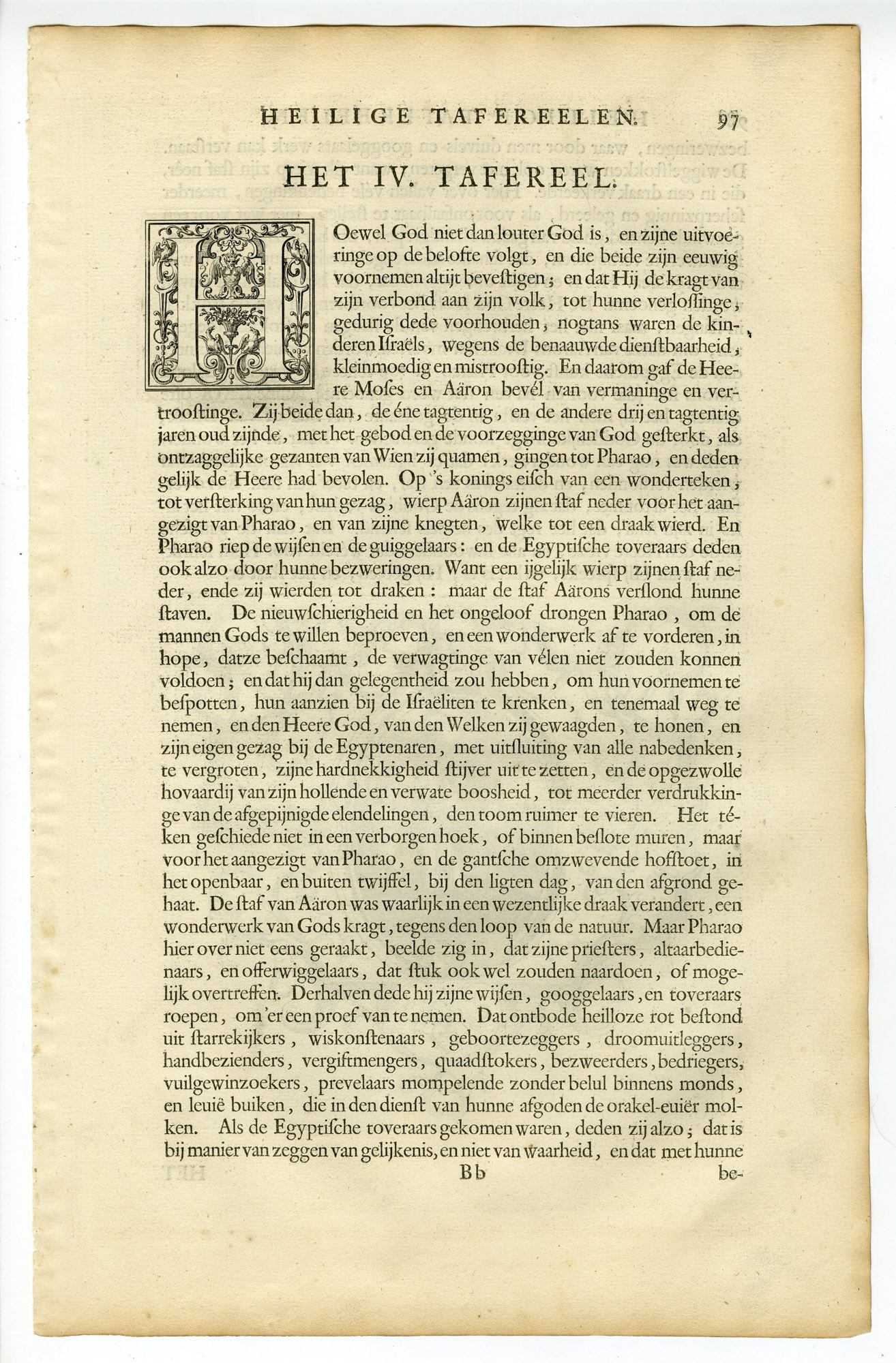 Pictura 14388 416x633 Antique Print-EXODUS-RODS-SERPENTS-MOSES-AARON-MAGICIANS-Huyberts-de Hondt-1728 - Image 2