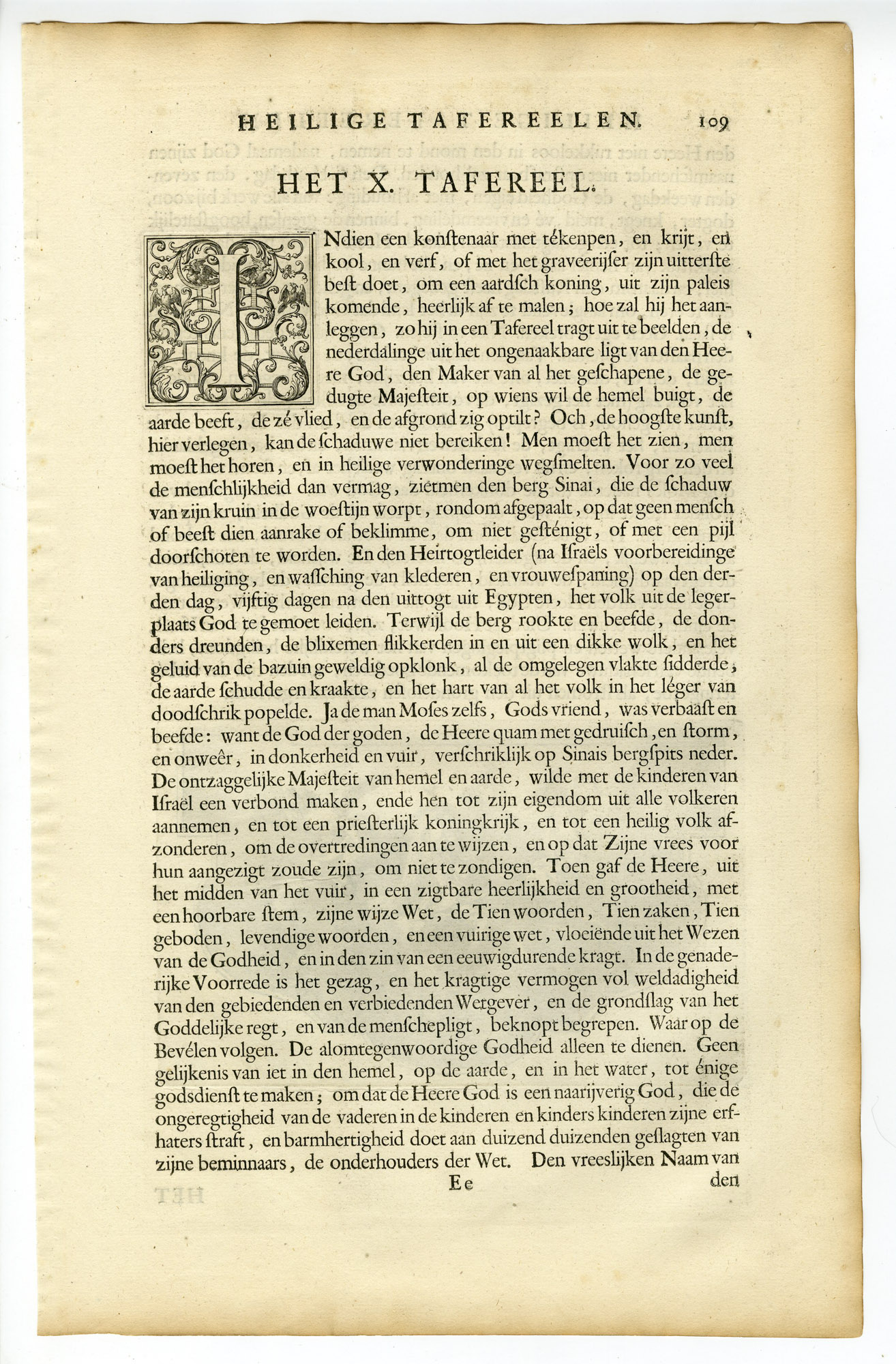 Pictura 14404 416x633 Antique Print-EXODUS-ISRAELITES-MOSES-TEN COMMANDMENDS-SINAI-Gouwen-Hondt-1728 - Image 3