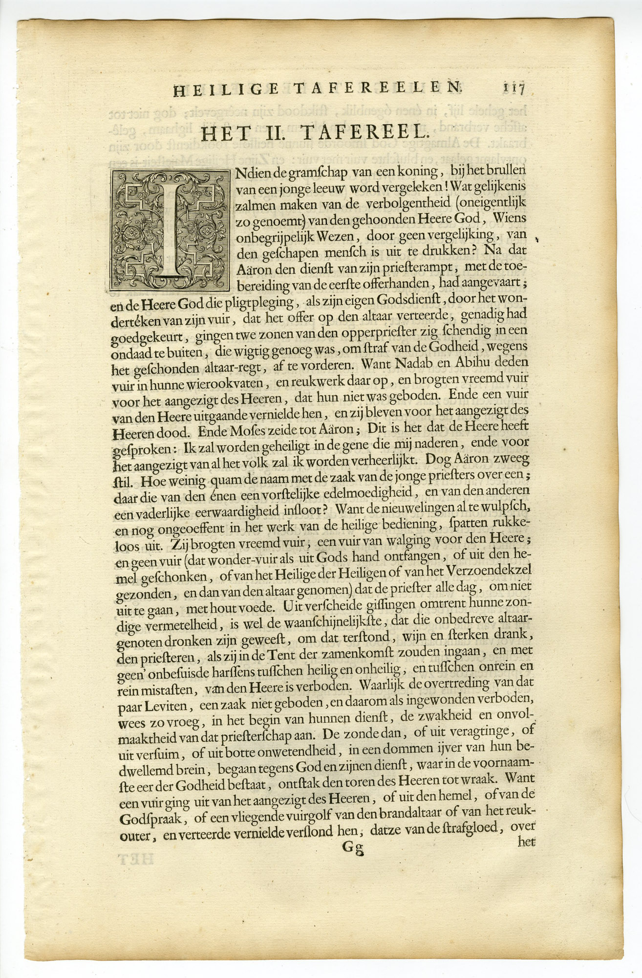 Pictura 14413 416x633 Antique Print-BIBLE-LEVITICUS-NADAB-ABIHU-PUNISHMENT-FIRE-de Later-de Hondt-1728 - Image 2
