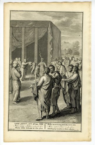 Antique Print-BIBLE-DEUTERONOMY-MOSES-JOSHUA-SUCCESSOR-van Vianen-de Hondt-1728