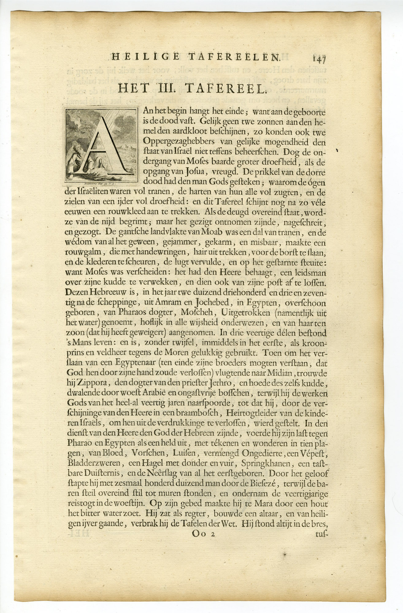 Pictura 14443 416x633 Antique Print-BIBLE-DEUTERONOMY-ISRAELITES-MOURNING-DEATH OF MOSES-Gouwen-de Hondt-1728 - Image 2