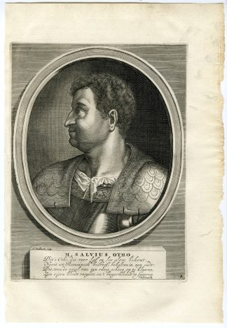 Antique Print-MARCUS SALVIUS OTHO-ROMAN EMPEROR-Vaillant-Tacitus-Hooft-1704