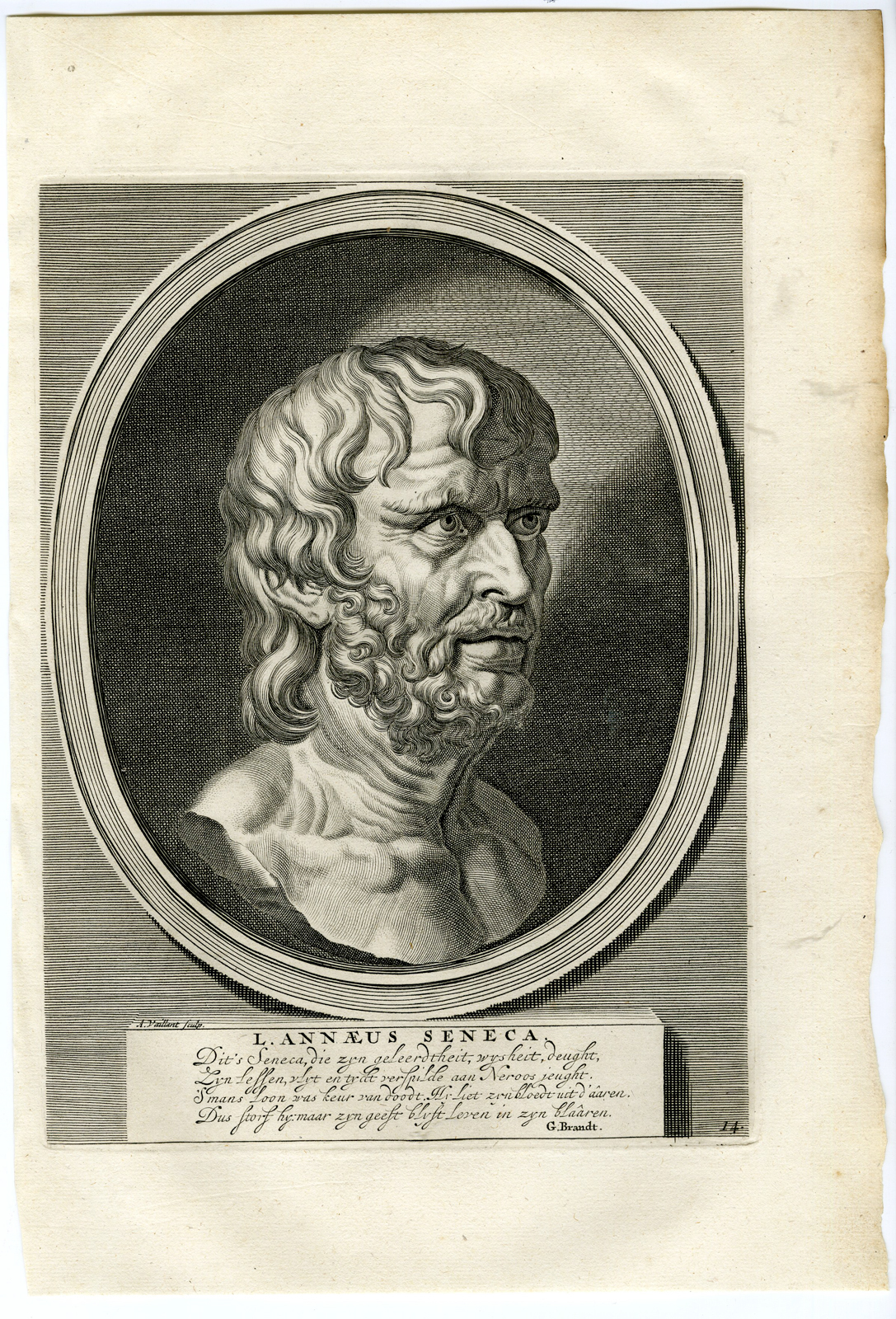 Pco 12300 416x612 Antique Print-LUCIUS ANNAEUS SENECA-ROME-PHILOSOPHY-Vaillant-Tacitus-Hooft-1704 - Image 2