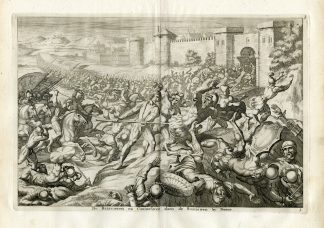 Antique Print-ROMAN ARMY-BATTLE-BONN-BATAVI-GERMANY-Mulder-Tacitus-Hooft-1704