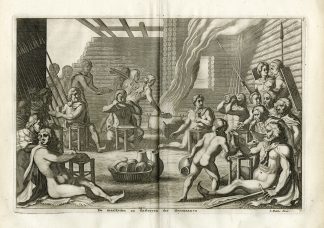 Antique Print-GERMANIC TRIBE-CUSTOMS-BATAVI-Mulder-Tacitus-Hooft-1704