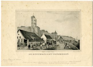 Antique Print-NIJMEGEN-HUNNERPOORT-BELVEDERE-NETHERLANDS-Backer-1836