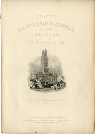 Catalogue-Picturesque Annual for 1841. Belgium-Thomas Roscoe-1840