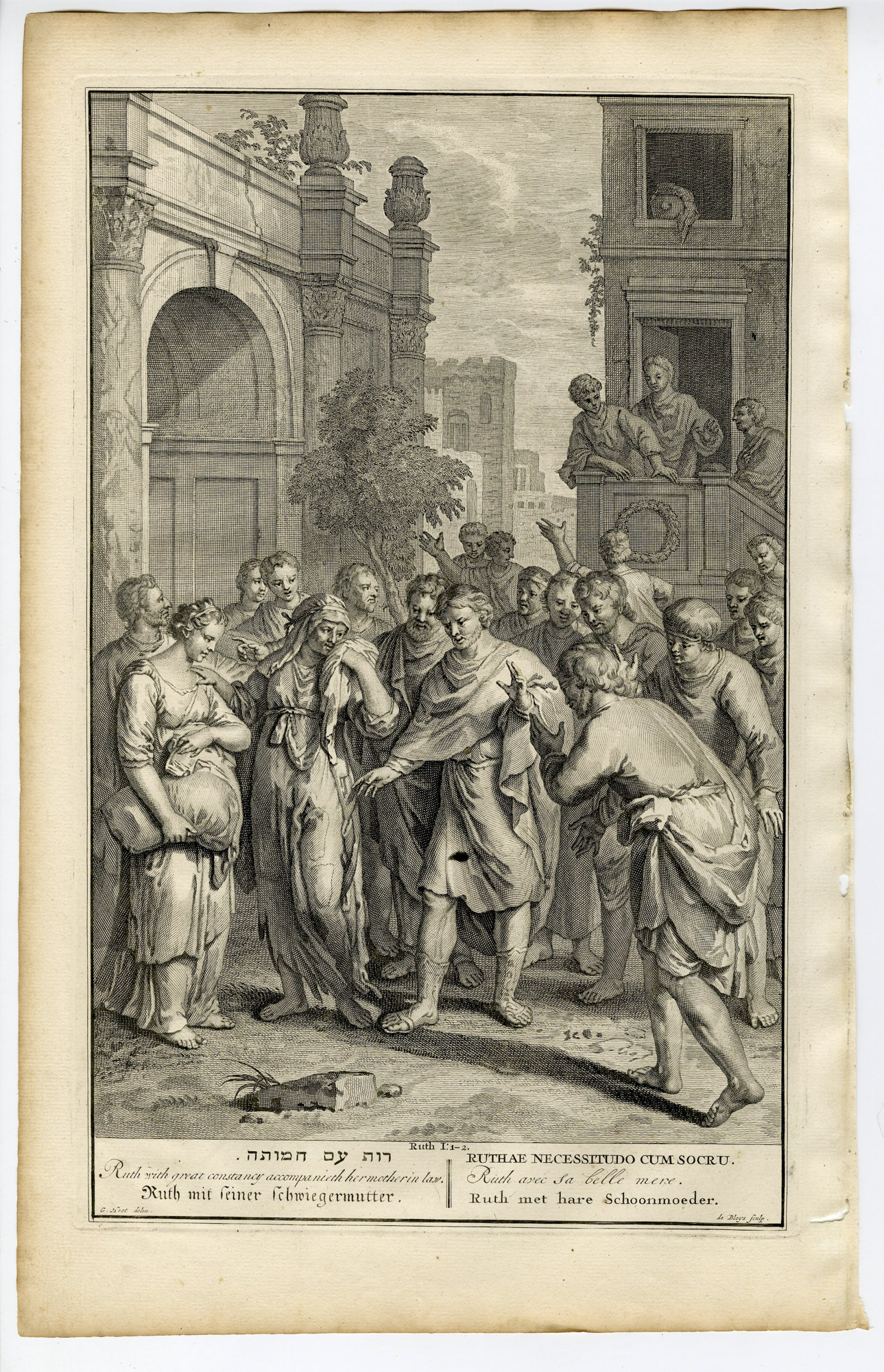 Pictura 14489 416x645 Antique Print-BIBLE-RUTH-NAOMI-MOTHER IN LAW-de Blois-de Hondt-1728