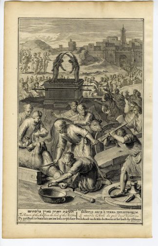 Antique Print-BIBLE-SAMUEL-RETURN THE ARK OF THE COVENANT-Sluiter-de Hondt-1728