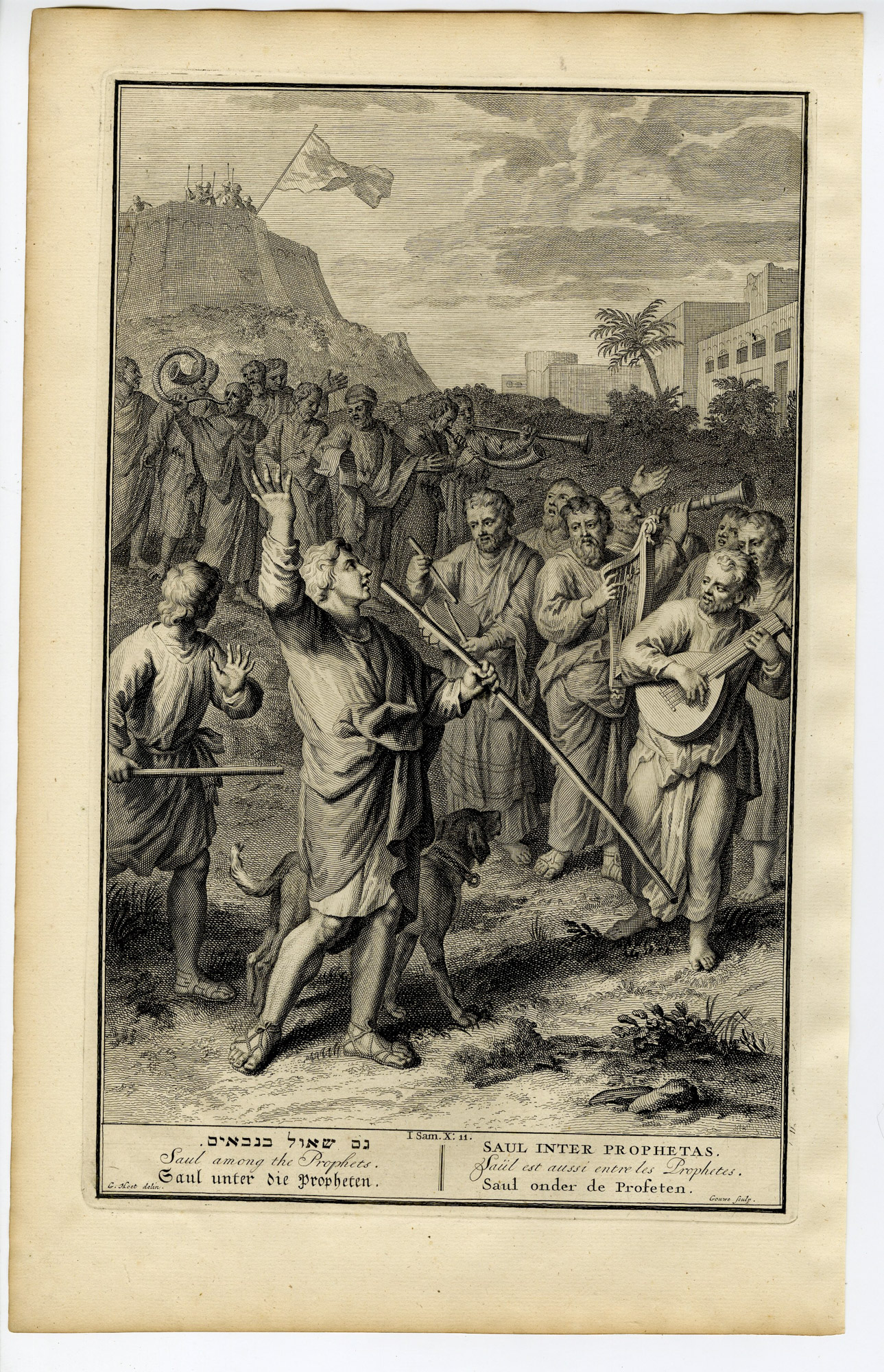 Pictura 14503 416x645 Antique Print-BIBLE-SAMUEL-SAMUEL-PROPHETS-MUSICIANS-LUTE-Gouwen-de Hondt-1728