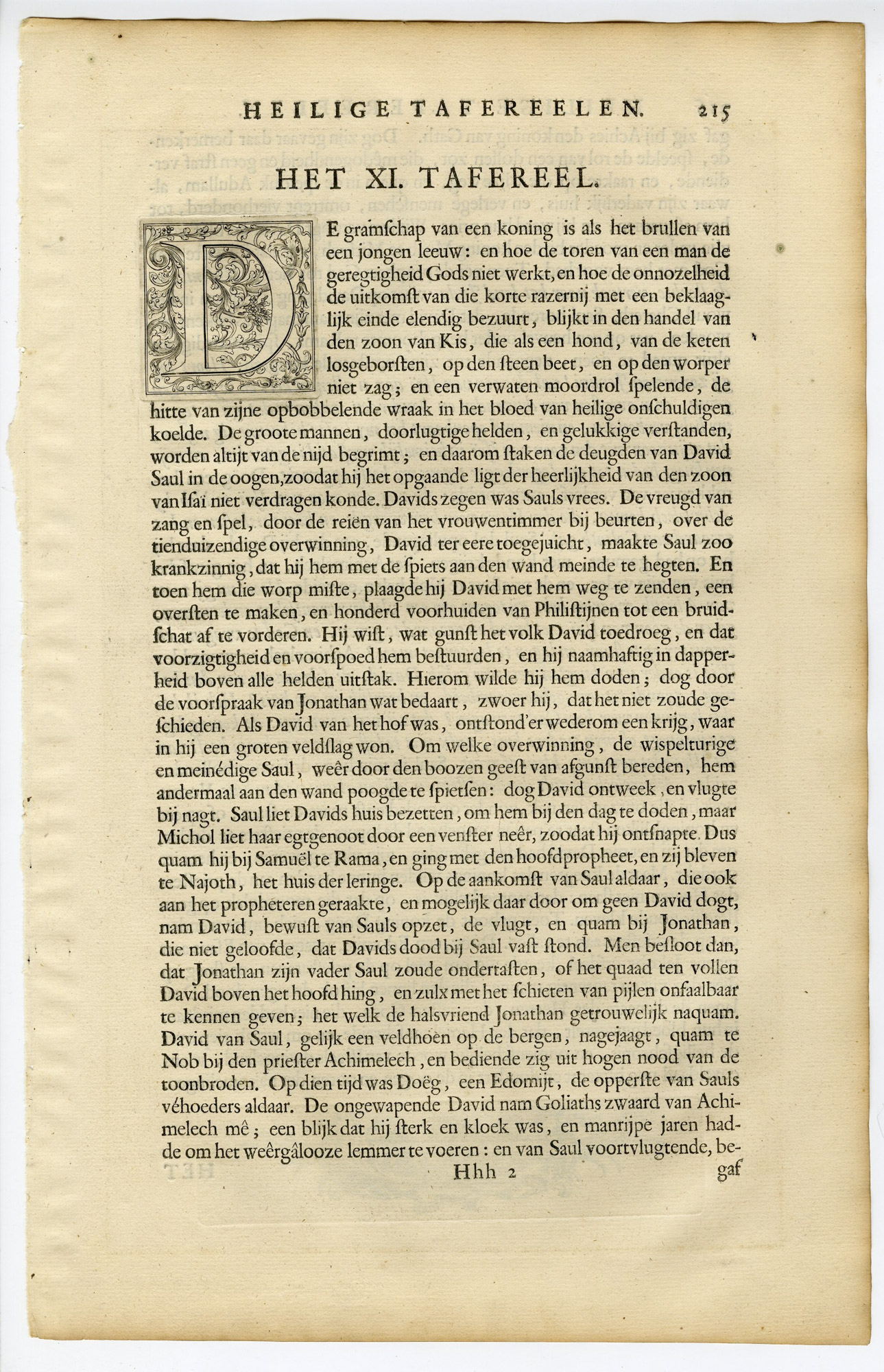 Pictura 14518 416x645 Antique Print-BIBLE-SAMUEL-KING SAUL-MASSACRE-PRIESTS-NOB-Gouwen-de Hondt-1728 - Image 2