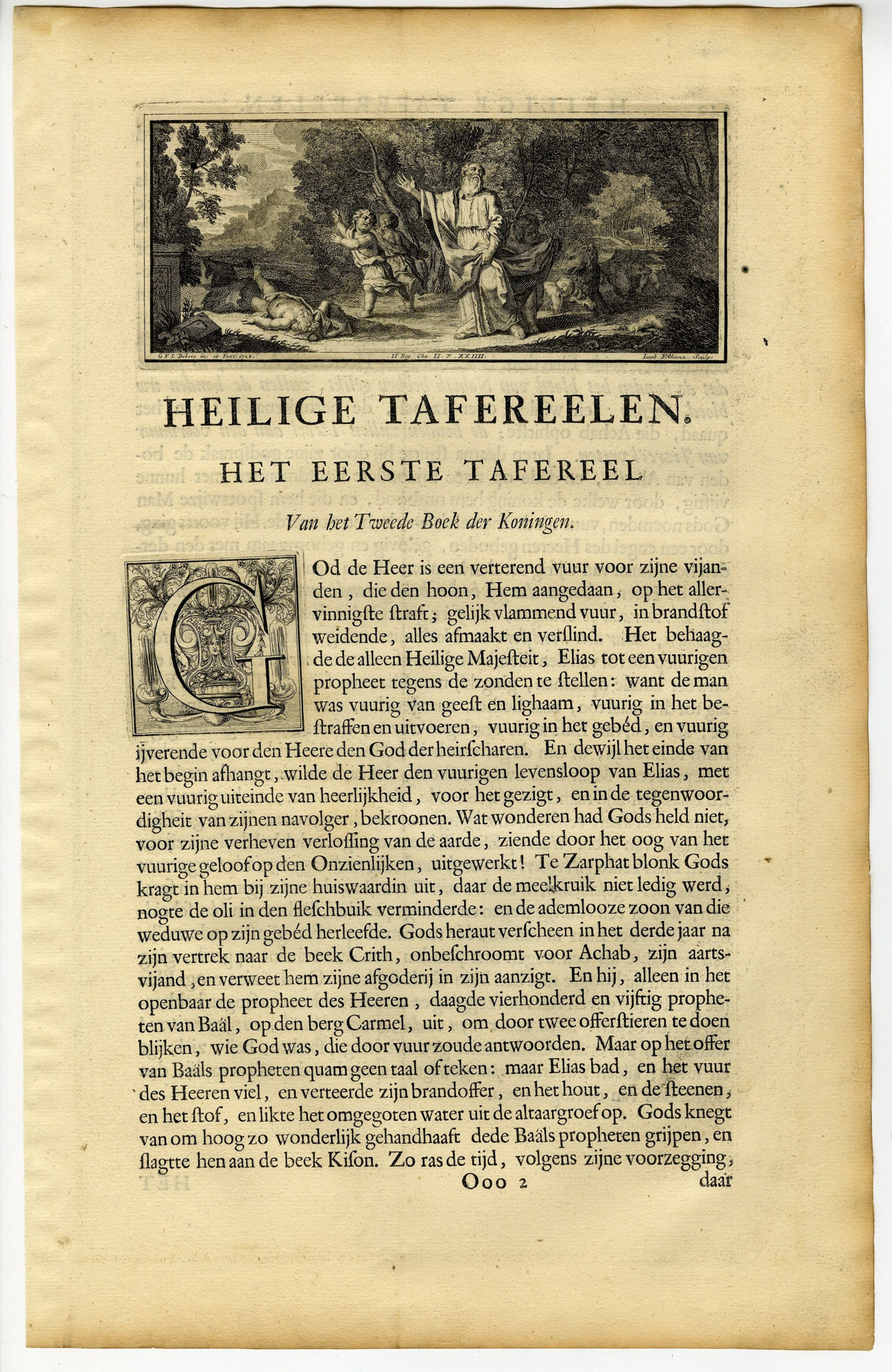 Pictura 14544 416x640 Antique Print-BIBLE-KINGS-ELIJAH ASCENDING ON A CLOUD-HORSES-Surugue-de Hondt-1728 - Image 3