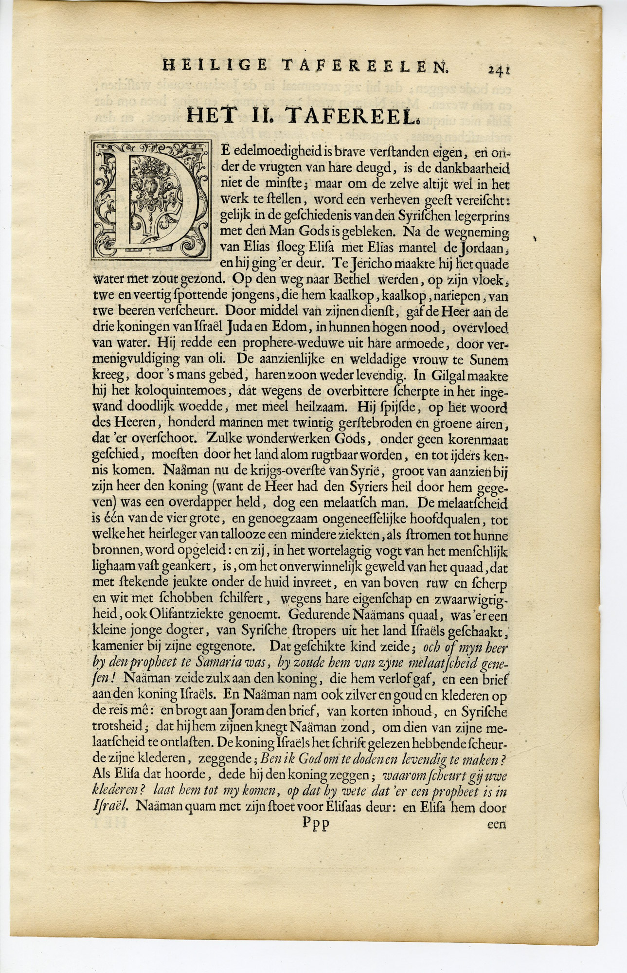 Pictura 14546 416x645 Antique Print-BIBLE-ELISHA REFUSES GIFTS FROM NAAMAN-de Blois-de Hondt-1728 - Image 2
