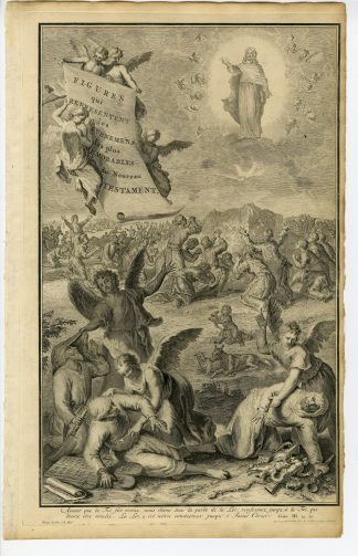 Antique Print-BIBLE-TITLE PRINT-NEW TESTAMENT-JESUS CHRIST-Muller-de Hondt-1728