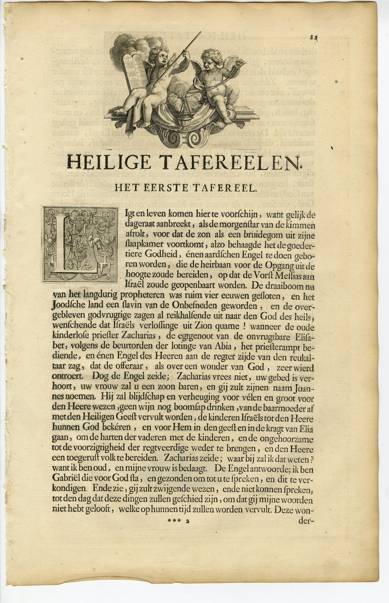 Pictura 14604 416x645 Antique Print-NEW TESTAMENT-ZACHARIAS-TEMPLE-ANGEL-JOHN-Gouwen-de Hondt-1728 - Image 2