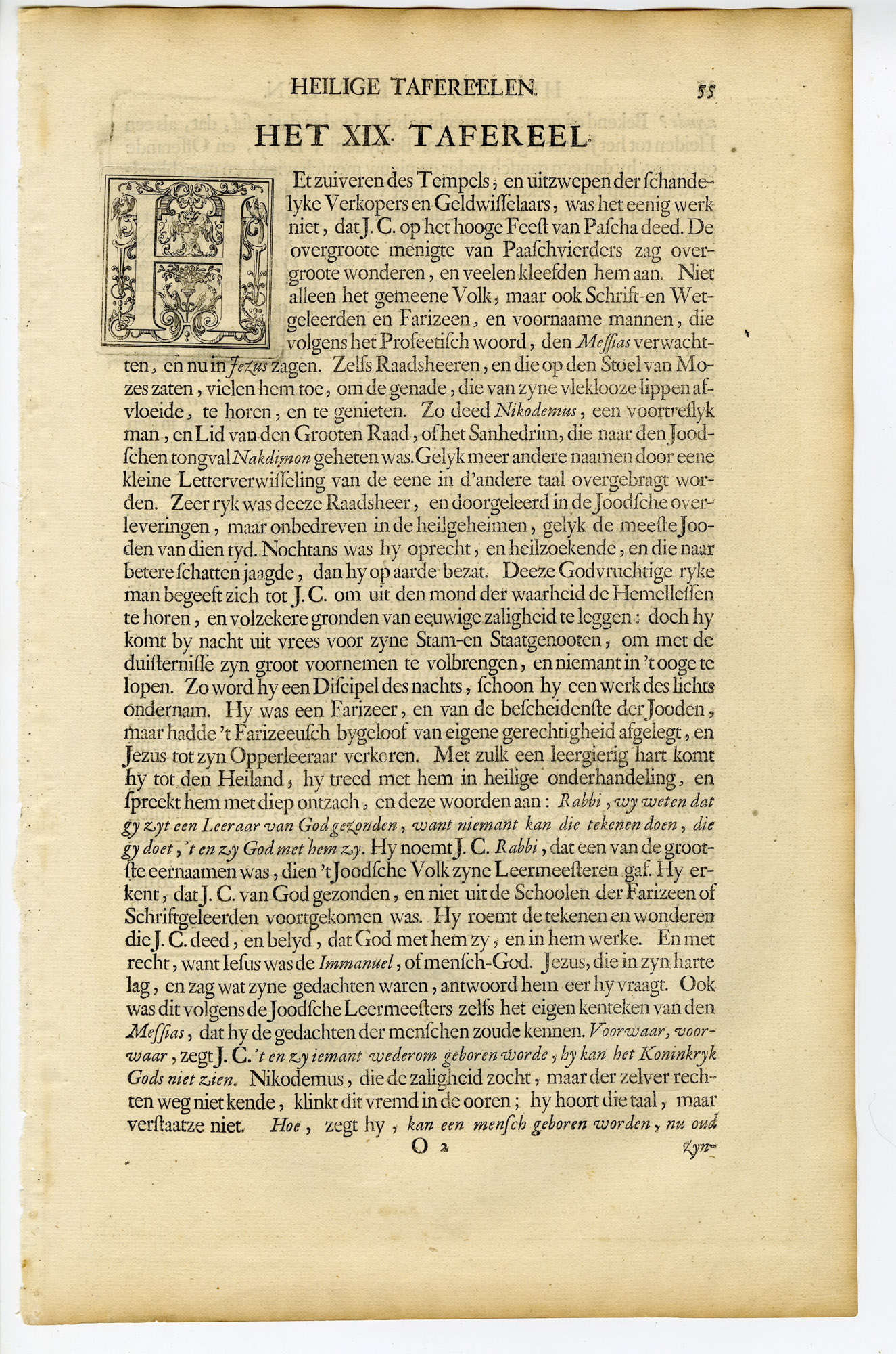 Pictura 14644 416x628 Antique Print-BIBLE-JOHN-JESUS-NICODEMUS-HOLY SPIRIT-de Blois-de Hondt-1728 - Image 2