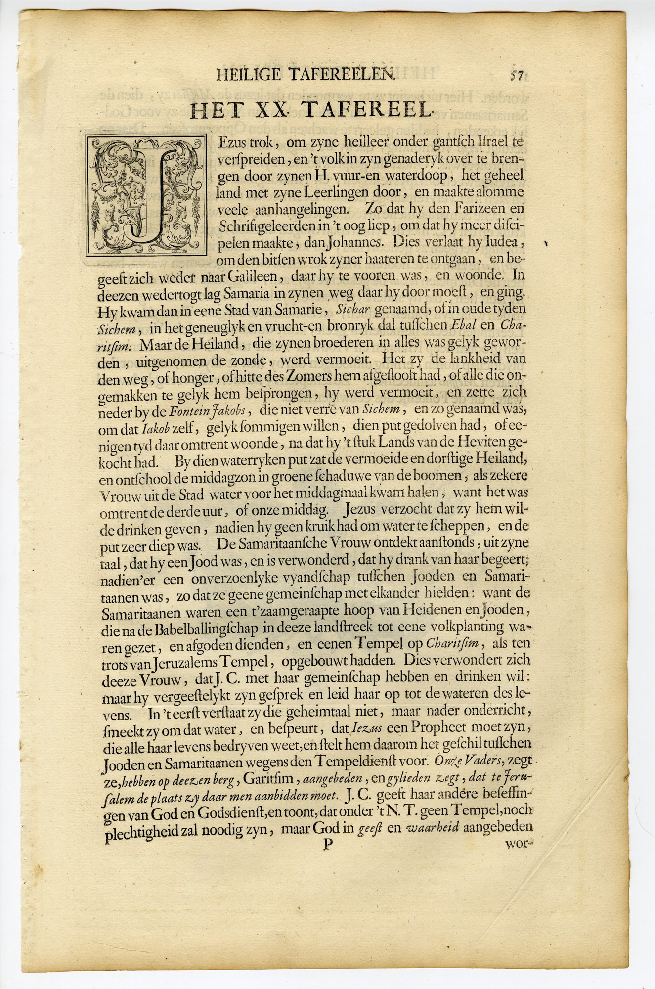 Pictura 14646 416x628 Antique Print-BIBLE-JESUS-WOMAN-SAMARIA-JACOB'S WELL-van Buysen-de Hondt-1728 - Image 2