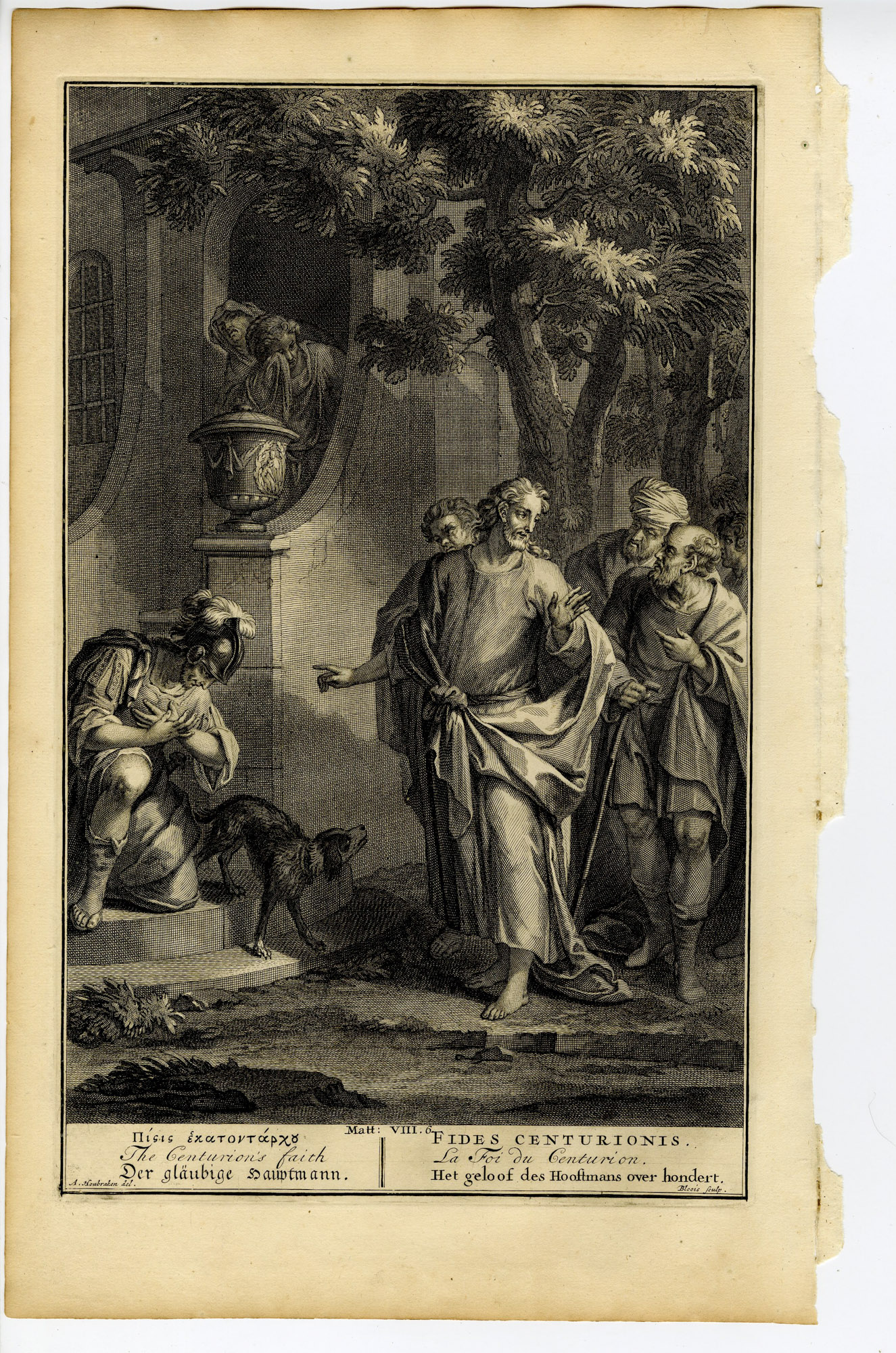 Pictura 14649 416x628 Antique Print-BIBLE-JESUS-ROMAN CENTURION-SERVANT-FAITH-de Blois-de Hondt-1728