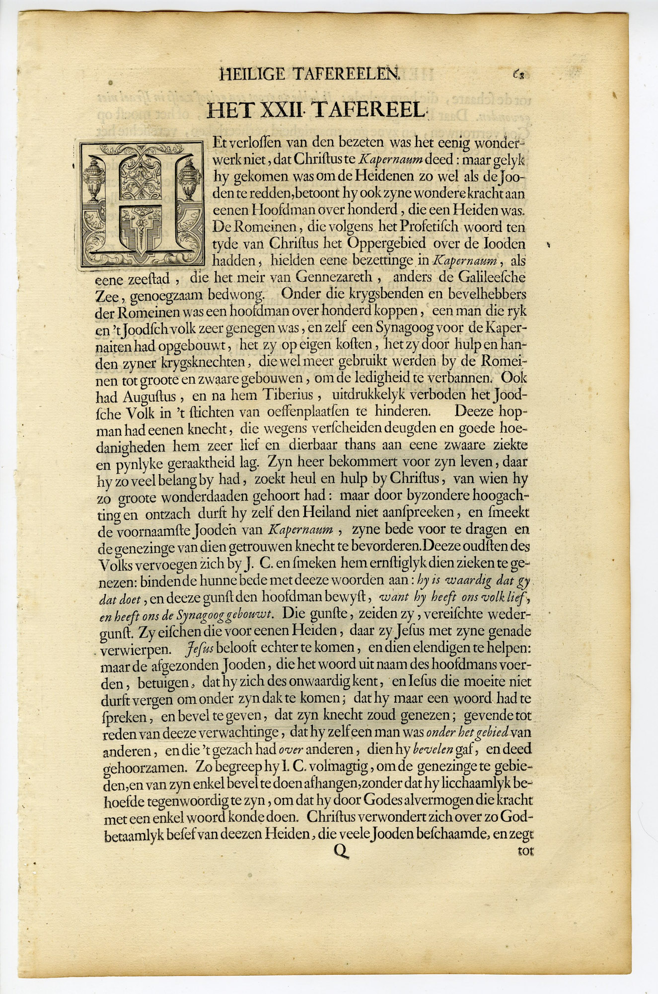 Pictura 14650 416x628 Antique Print-BIBLE-JESUS-ROMAN CENTURION-SERVANT-FAITH-de Blois-de Hondt-1728 - Image 2