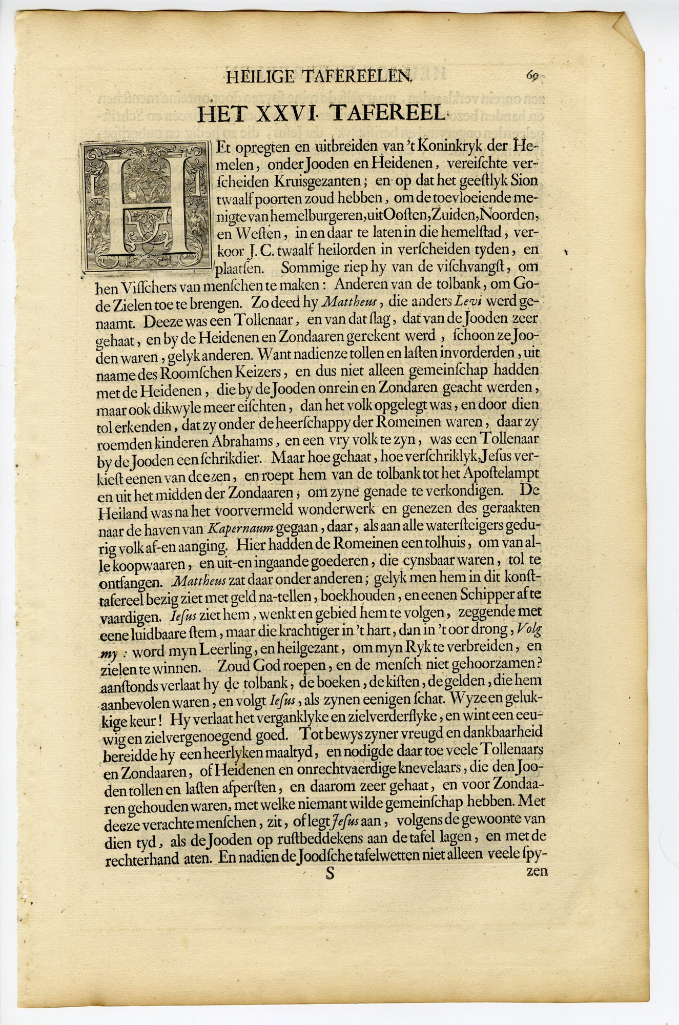 Pictura 14658 416x628 Antique Print-BIBLE-MATTHEW FOLLOWS JESUS-TAX COLLECTOR-Pool-de Hondt-1728 - Image 2