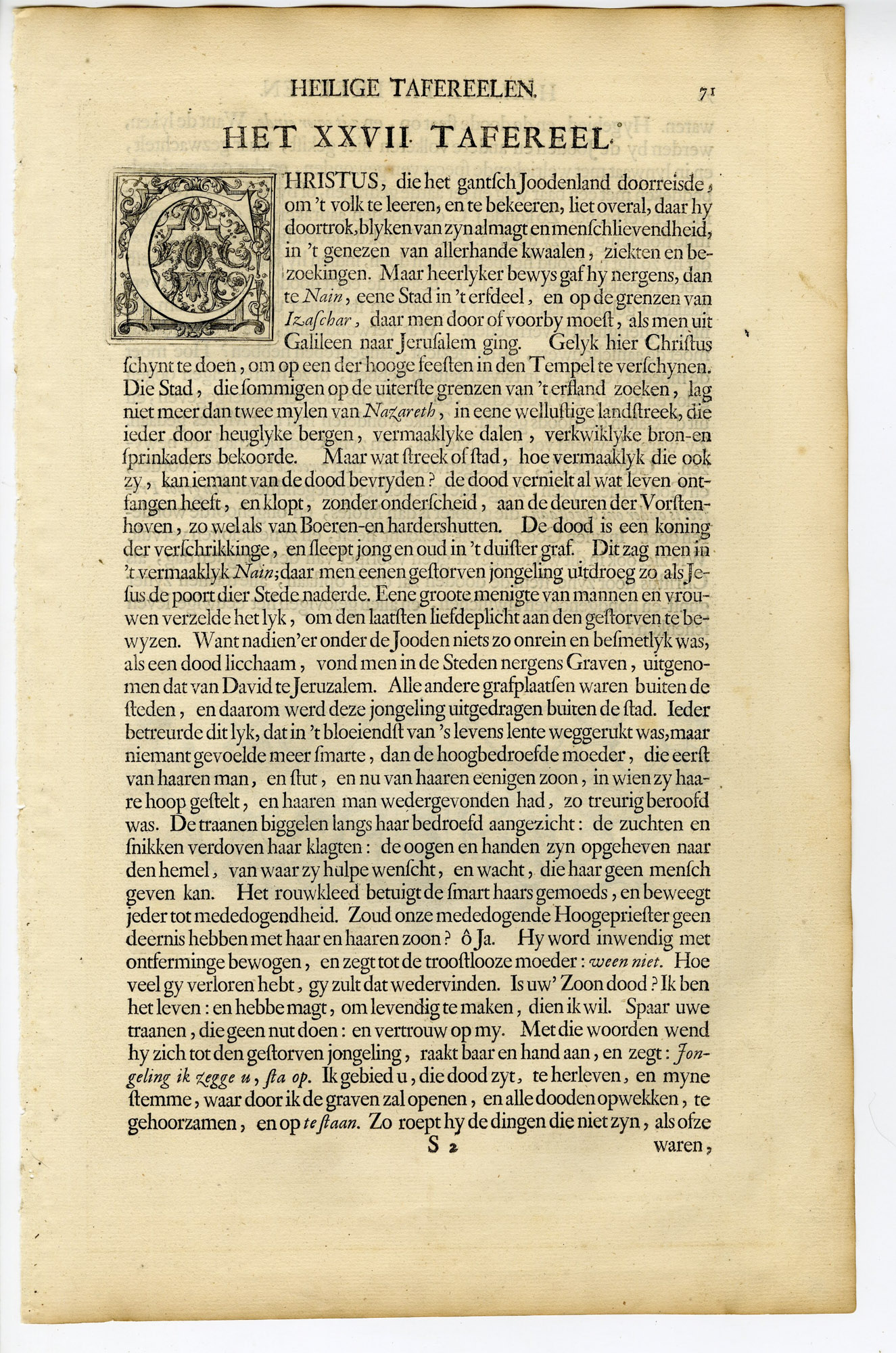 Pictura 14660 416x628 Antique Print-BIBLE-JESUS BRINGS DEAD MAN BACK TO LIFE-Bleyswyck-de Hondt-1728 - Image 2