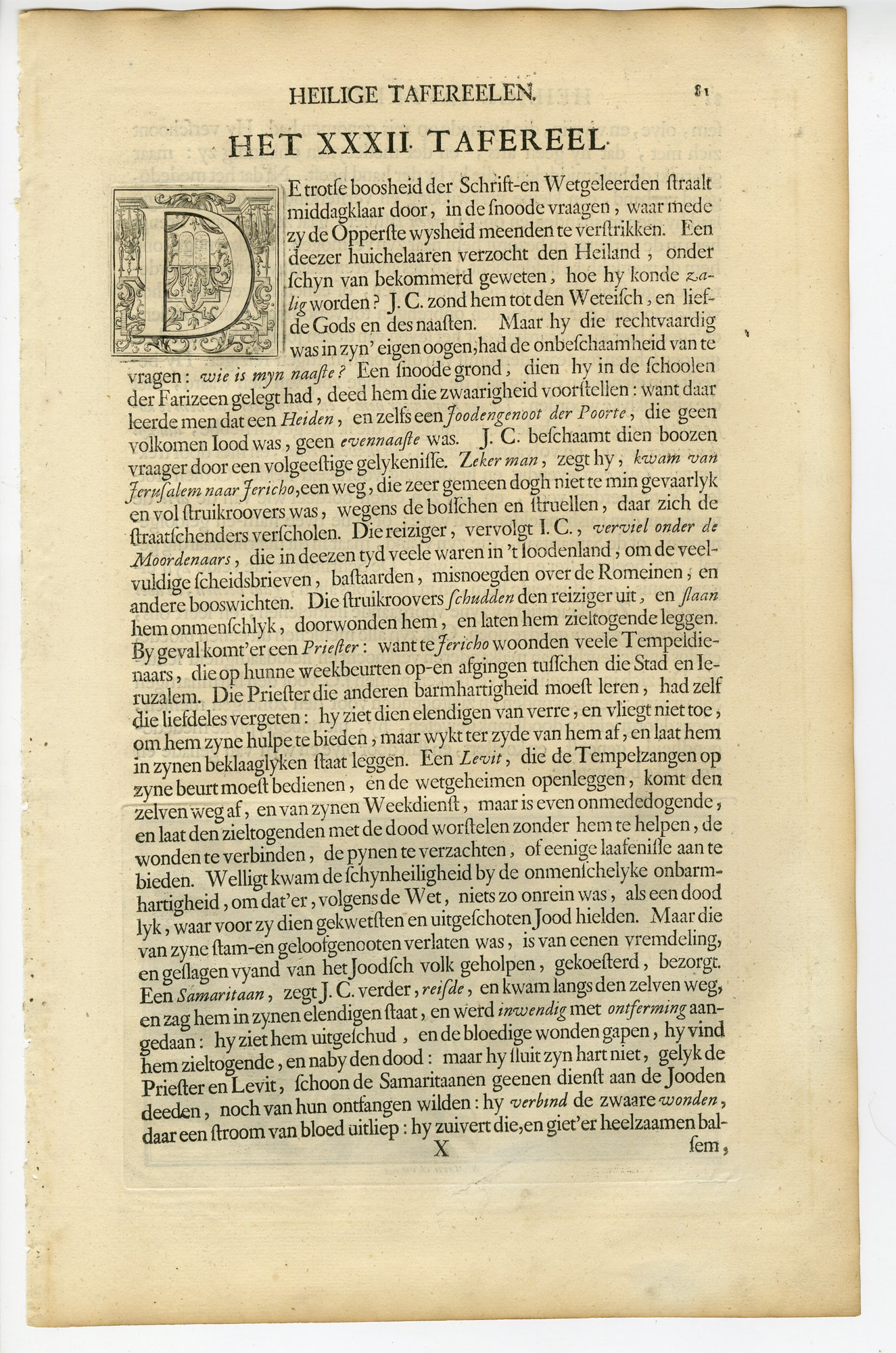 Pictura 14672 416x628 Antique Print-BIBLE-LUKE-JESUS -THE GOOD SAMARITAN-de Broen-de Hondt-1728 - Image 2