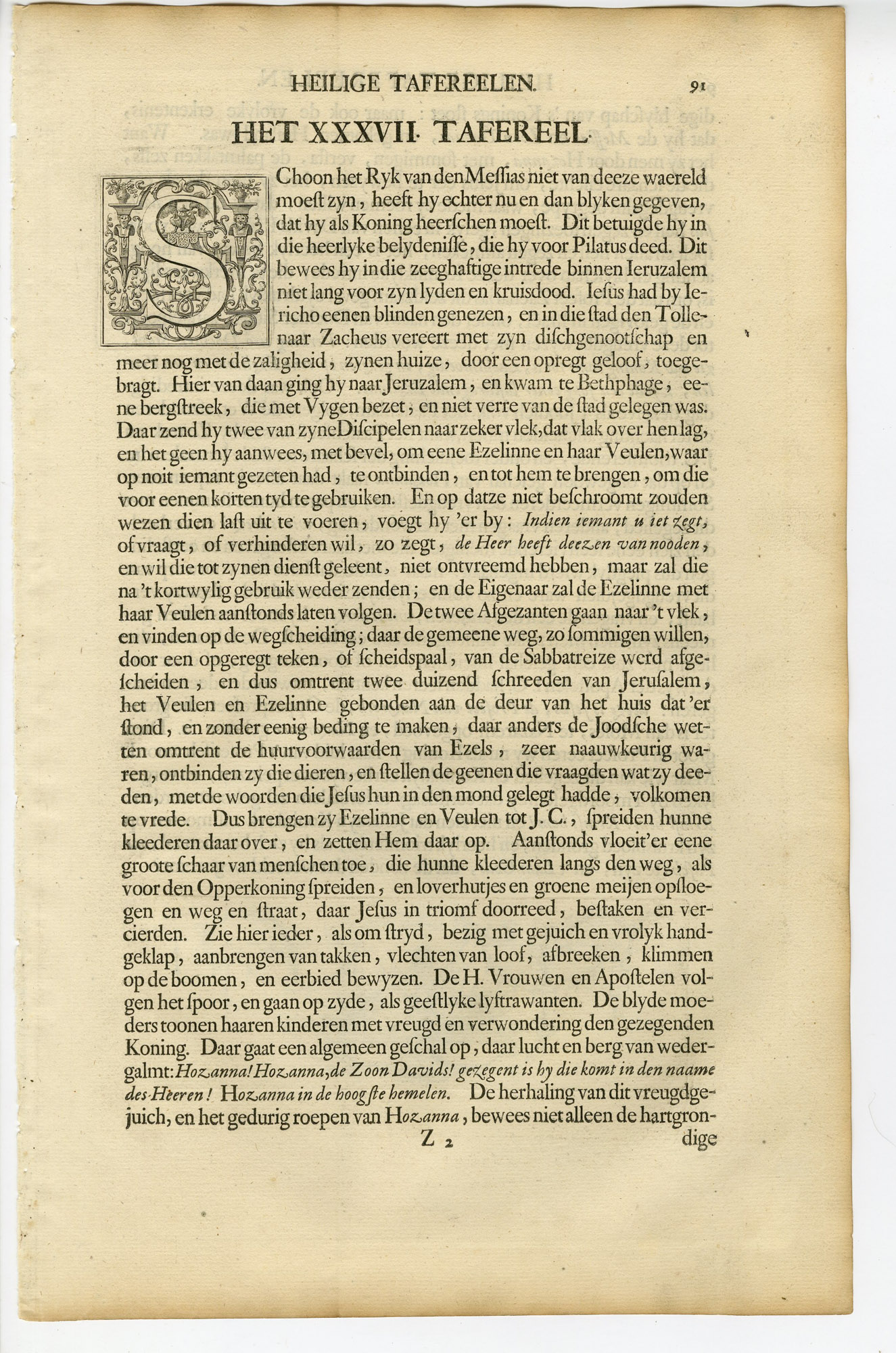 Pictura 14683 416x628 Antique Print-BIBLE-JESUS RIDES INTO JERUSALEM-DONKEY-Bleyswyck-de Hondt-1728 - Image 3