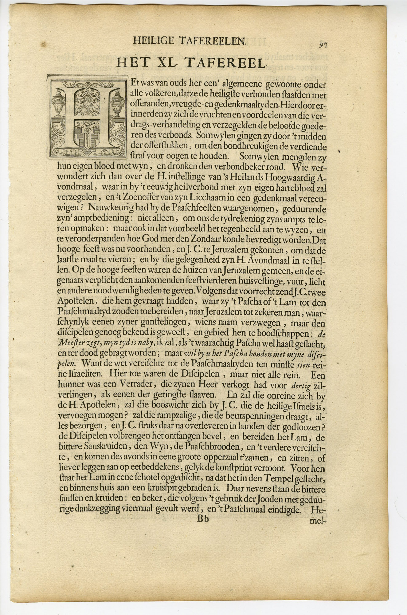 Pictura 14690 416x628 Antique Print-BIBLE-MATTHEW-JESUS-LAST SUPPER-BREAD-CUP-de Blois-de Hondt-1728 - Image 3