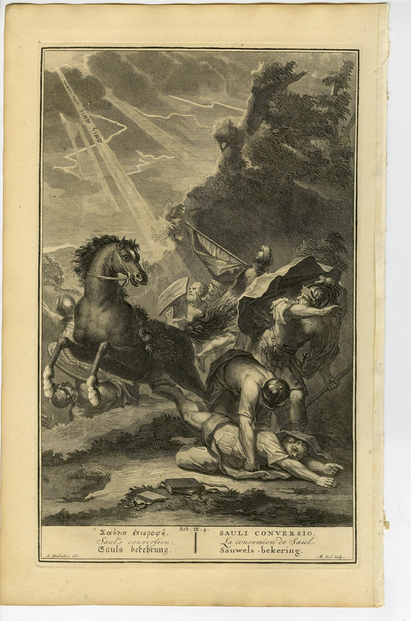 Pictura 14734 416x628 Antique Print-BIBLE-ACTS-JESUS CHRIST-SAUL BLINDED-CONVERSION-Pool-de Hondt-1728