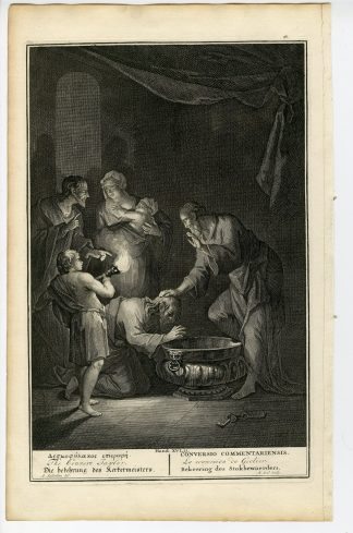 Antique Print-BIBLE-ACTS-PAUL-SILAS-PRISON-JAILER CONVERTED-Pool-de Hondt-1728