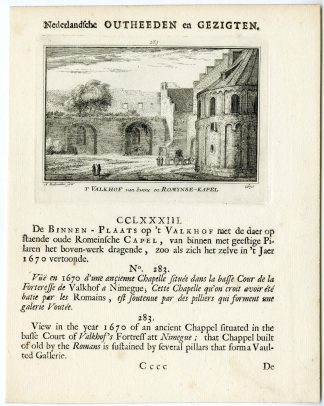 Antique Print-NIJMEGEN-VALKHOF CASTLE-NETHERLANDS-Rademaker-1693