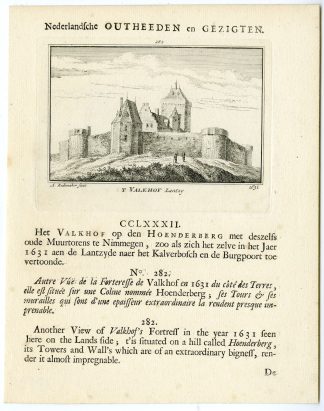 Antique Print-NIJMEGEN-VALKHOF CASTLE-NETHERLANDS-Rademaker-1693