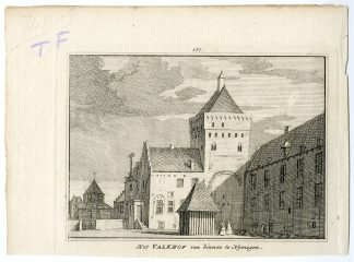 Antique Print-NIJMEGEN-VALKHOF CASTLE-NETHERLANDS-Spilman-c. 1750