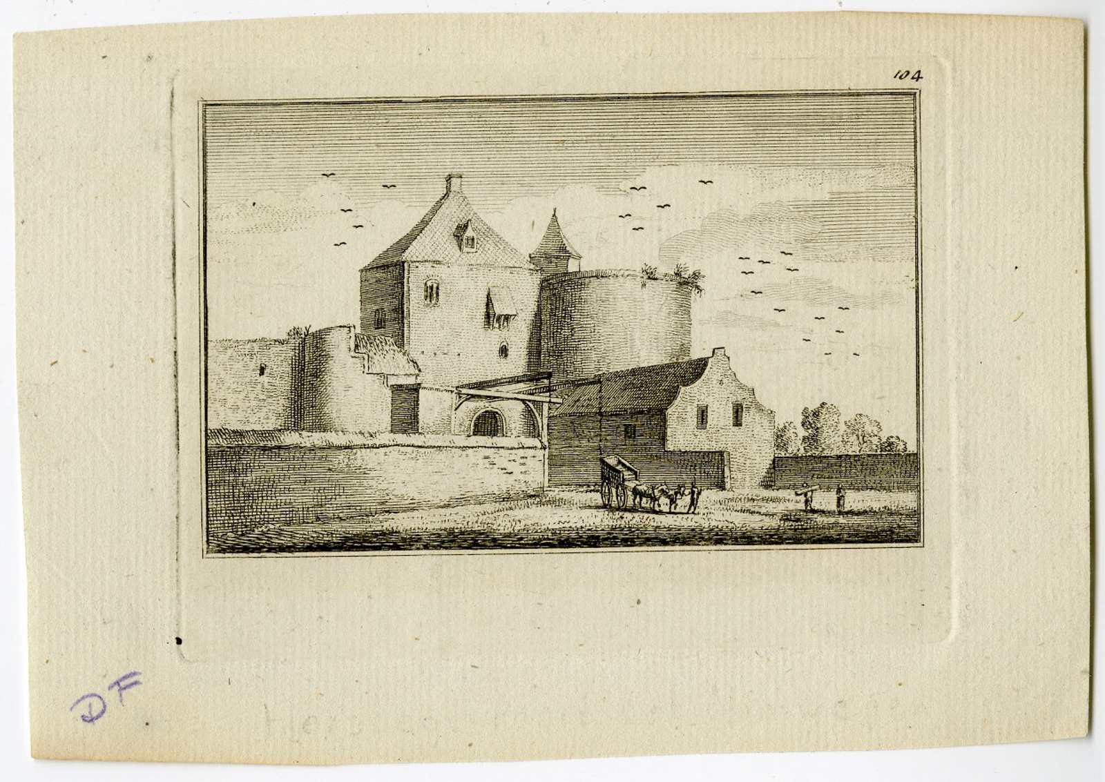 Pictura 14763 416x295 Antique Print-NIJMEGEN-VALKHOF CASTLE-NETHERLANDS-Rademaker-1693