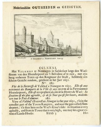 Antique Print-NIJMEGEN-VALKHOF CASTLE-NETHERLANDS-Rademaker-1693