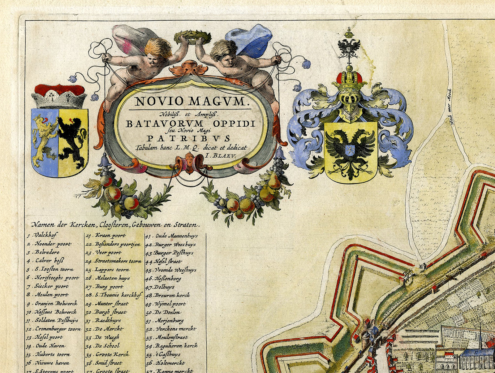 Pictura 14768 416x313 Antique Map-NIJMEGEN-PLAN-NOVIOMAGUM-NETHERLANDS-Blaeu-1649 - Image 2