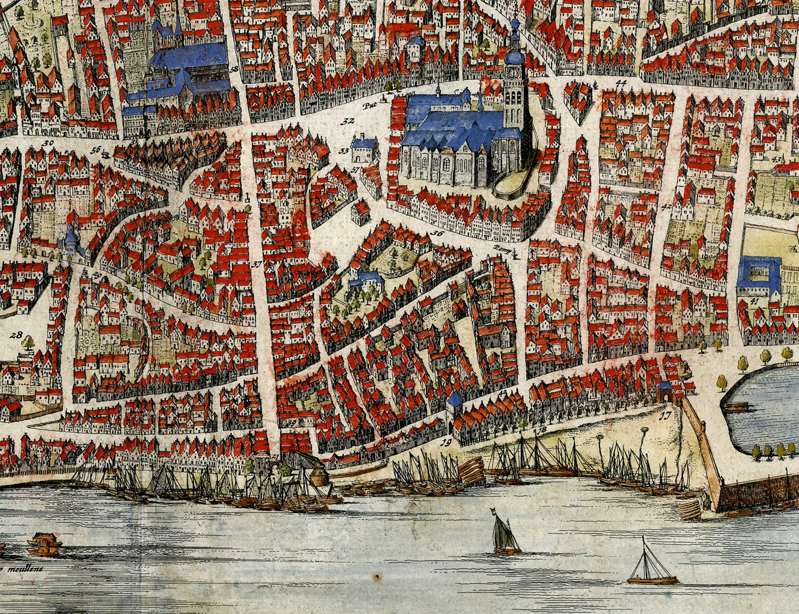 Pictura 14769 416x320 Antique Map-NIJMEGEN-PLAN-NOVIOMAGUM-NETHERLANDS-Blaeu-1649 - Image 3