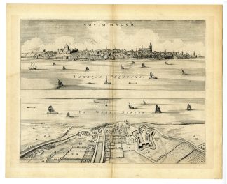 Antique Print-NIJMEGEN--NOVIOMAGUM-WAAL-KNOTSENBURG-NETHERLANDS-Blaeu-1649