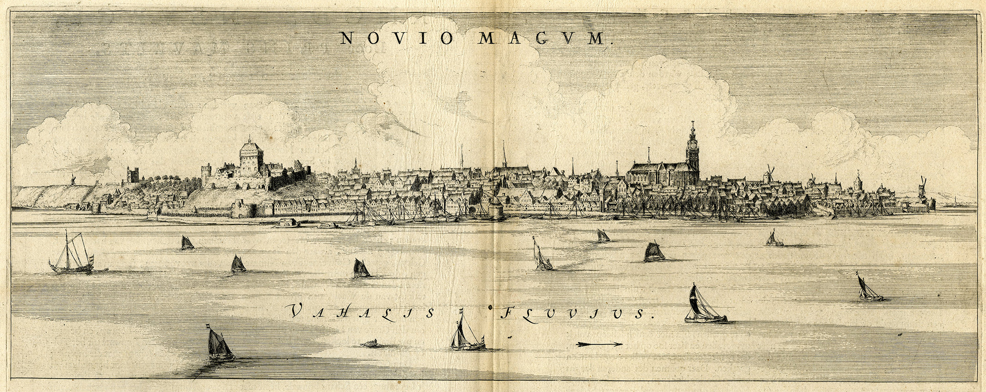 Pictura 14778 416x166 Antique Print-NIJMEGEN--NOVIOMAGUM-WAAL-KNOTSENBURG-NETHERLANDS-Blaeu-1649 - Image 2