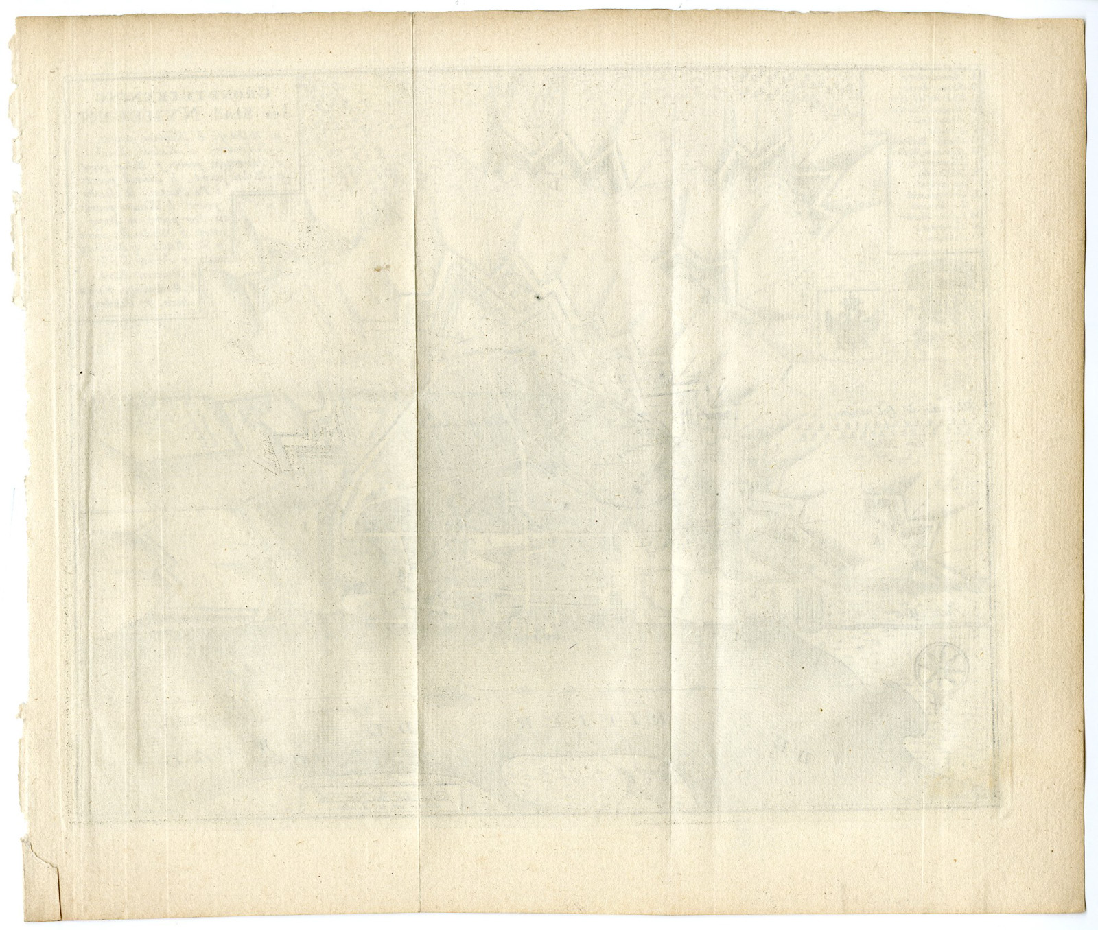 Pictura 14783 416x353 Antique Map-NIJMEGEN-PLAN-FORTIFICATION-NETHERLANDS-Tirion-1741 - Image 2