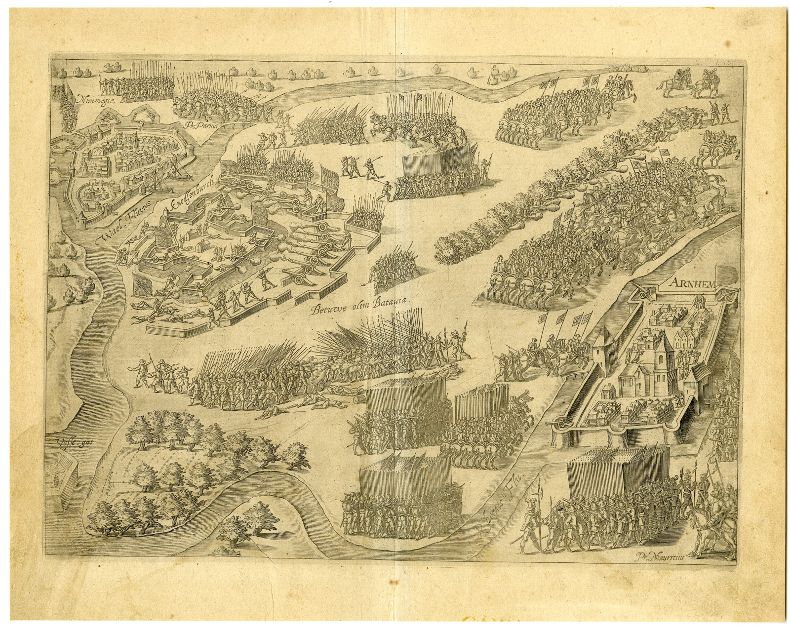 Pictura 14792 416x330 Antique Print-NIJMEGEN-SIEGE-KNODSENBURG-NETHERLANDS-Dolendo-Orlers-c. 1615