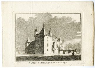 Antique Print-HERNEN CASTLE-BATENBURG-NETHERLANDS-Spilman-de Beijer-1746
