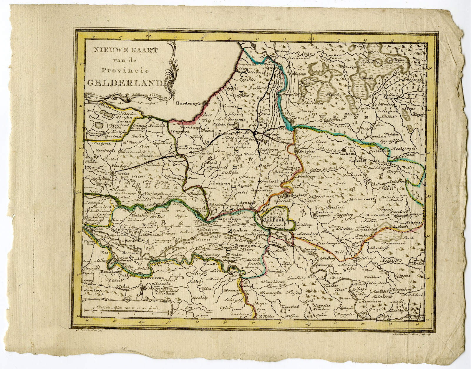 Pictura 14814 416x326 Antique Map-GELDERLAND-MAP-NETHERLANDS-Klockhoff-Roeder-1792