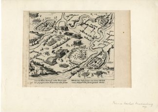 Antique Print-NIJMEGEN-SIEGE-KNODSENBURG-NETHERLANDS-Baudartius-1616