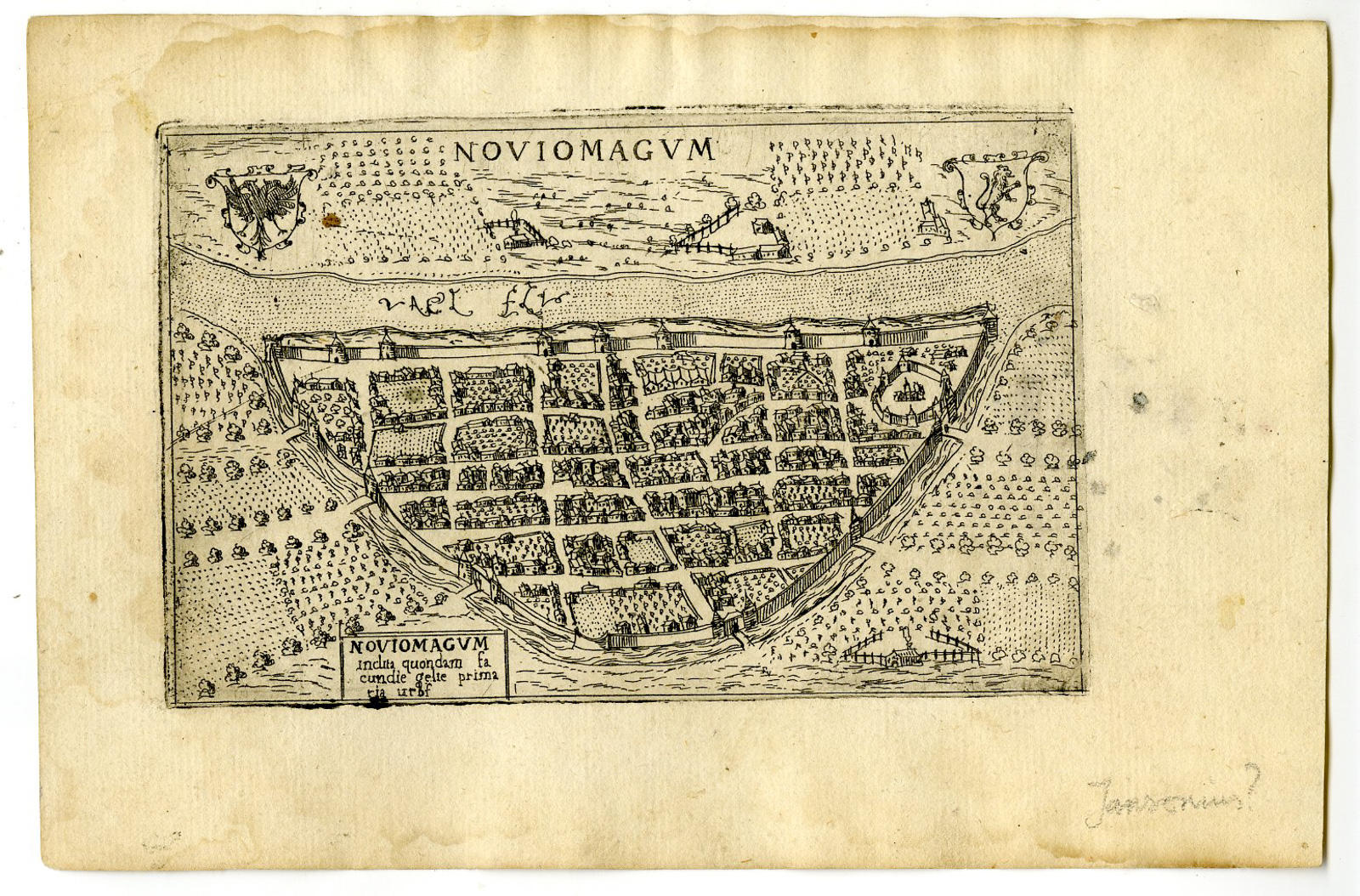 Pictura 14829 416x274 Rare-Antique Map-NIJMEGEN-PLAN-NOVIOMAGUM-NETHERLANDS-Valegio-c.1620