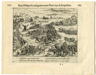 Antique Print-BATTLE OF MOOKERHEIDE-NETHERLANDS-Baudartius-1616