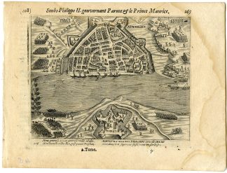 Antique Print-NIJMEGEN SIEGE-KNODSENBURG-NETHERLANDS-Baudartius-1616