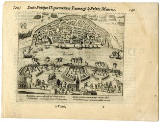 Antique Print-NIJMEGEN-ATTACK-LENT-KNODSENBURG-NETHERLANDS-Baudartius-1616