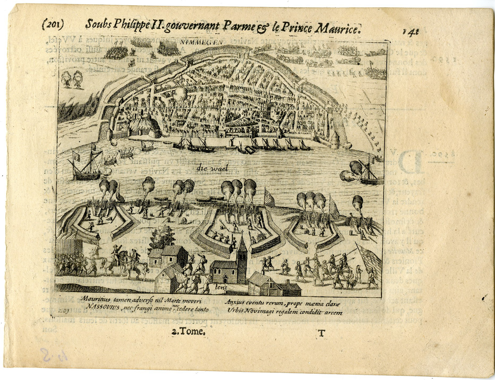 Pictura 14844 416x320 Antique Print-NIJMEGEN-ATTACK-LENT-KNODSENBURG-NETHERLANDS-Baudartius-1616