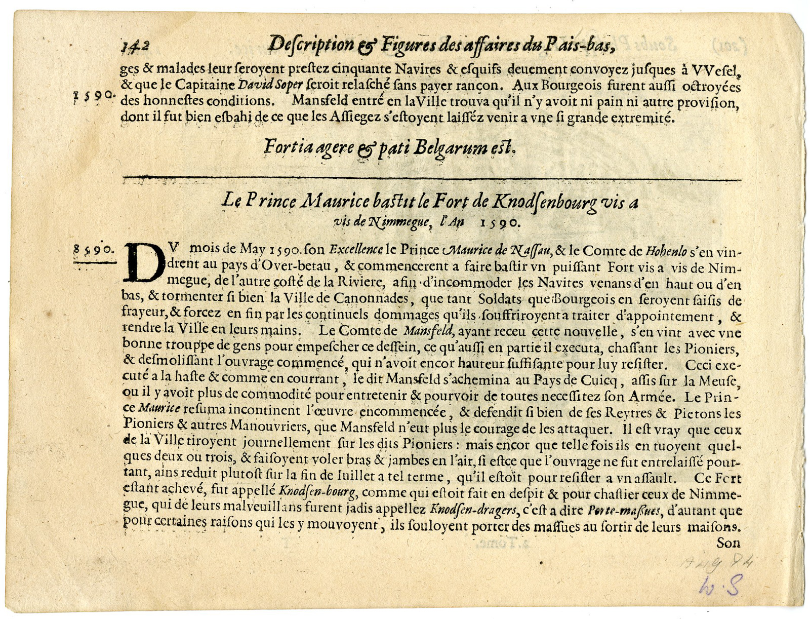 Pictura 14845 416x318 Antique Print-NIJMEGEN-ATTACK-LENT-KNODSENBURG-NETHERLANDS-Baudartius-1616 - Image 2